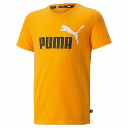 Camiseta de Manga Corta Infantil Puma Essentials+ Two-Tone Logo