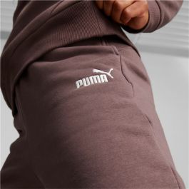 Pantalón de Chándal para Adultos Puma Ess+ Embroidery High-Waist Marrón Mujer