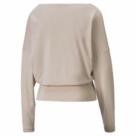 Sudadera sin Capucha Mujer Puma Studio Yogini Lite Salmón