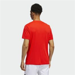 Camiseta de Manga Corta Hombre Adidas Tiro Winterized Rojo