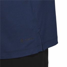 Camiseta de Manga Larga Hombre Adidas Training 1/4-Zip Azul oscuro M