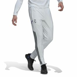 Pantalón de Entrenamiento de Fútbol para Adultos Adidas Real Madrid Condivo 22 Blanco Hombre