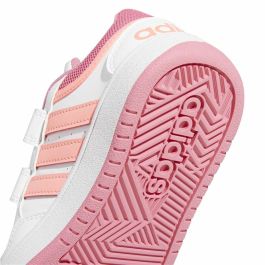 Zapatillas de Running para Niños Adidas Hoops 3.0 Blanco