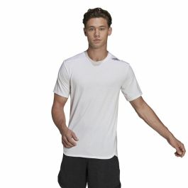 Camiseta de Manga Corta Hombre Adidas D4T Blanco
