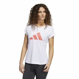 Camiseta de Manga Corta Mujer Adidas Training 3B Blanco