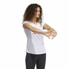 Camiseta de Manga Corta Mujer Adidas Training 3B Blanco