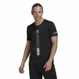 Camiseta de Manga Corta Hombre Adidas Agravic Negro