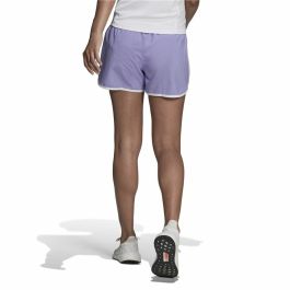 Pantalones Cortos Deportivos para Mujer Adidas Marathon 20 Lila Azul