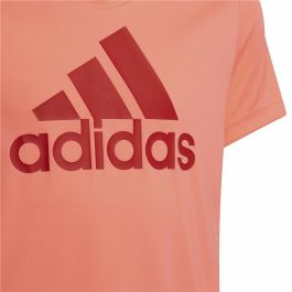 Camiseta de Manga Corta Infantil Adidas Designed to Move Salmón