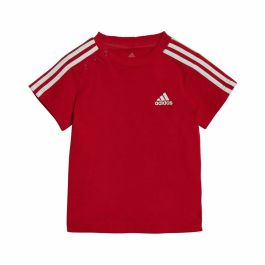 Conjunto Deportivo para Bebé Adidas Three Stripes Rojo