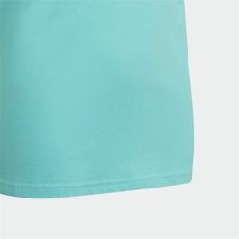Camiseta de Manga Corta Infantil Adidas Essentials Aguamarina