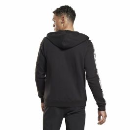 Chaqueta Deportiva para Hombre Reebok Identity Tape FZ Negro