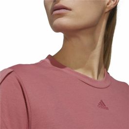 Camiseta de Manga Corta Mujer Adidas trainning Floral Rosa oscuro