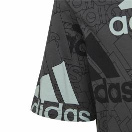 Camiseta de Manga Corta Infantil Adidas Brand Love Negro