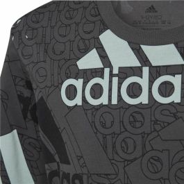 Camiseta de Manga Corta Infantil Adidas Brand Love Negro