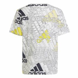 Camiseta de Manga Corta Infantil Adidas Brand Love Blanco