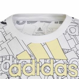 Camiseta de Manga Corta Infantil Adidas Brand Love Blanco