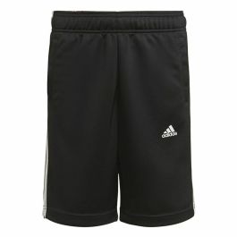 Pantalones Cortos Deportivos para Niños Adidas D2M 3 Stripes Negro