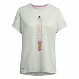 Camiseta de Manga Corta Mujer Adidas Agravic Blanco Cálido