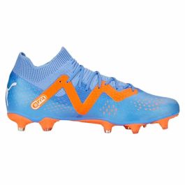 Botas de Fútbol para Adultos Puma Future Match Fg/Ag Glimmer Azul Naranja Mujer