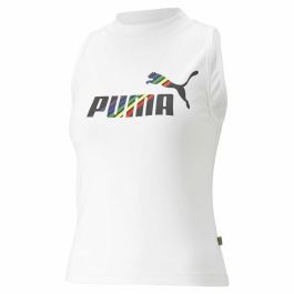 Camiseta para Mujer sin Mangas Puma Ess+ Love Is Love Sl Blanco