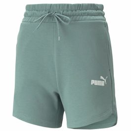 Pantalones Cortos Deportivos para Hombre Puma Ess 5" High Waist Aguamarina Verde