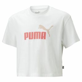 Camiseta de Manga Corta Infantil Puma Logo Cropped Blanco Precio: 19.94999963. SKU: S64110529