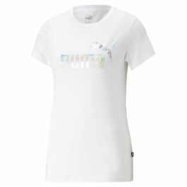 Camiseta de Manga Corta Mujer Puma Ess+ Nova Shine Blanco