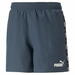 Pantalones Cortos Deportivos para Hombre Puma Ess+ Tape Gris oscuro Azul oscuro L