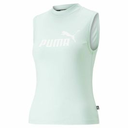 Camiseta para Mujer sin Mangas Puma Slim Logo Tank Aguamarina Precio: 22.94999982. SKU: S64109039