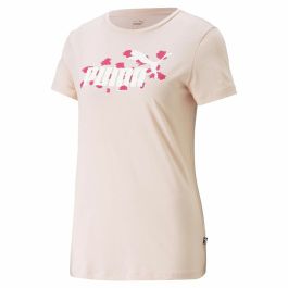 Camiseta de Manga Corta Mujer Puma Ess+ Animal Salmón
