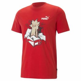 Camiseta de Manga Corta Puma Graphics Sneaker For All Time Rojo Unisex