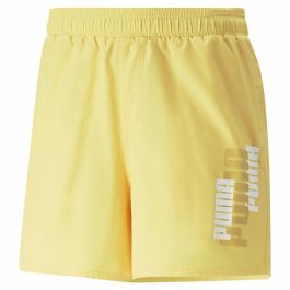 Pantalones Cortos Deportivos para Hombre Puma Ess+ Logo Power Amarillo