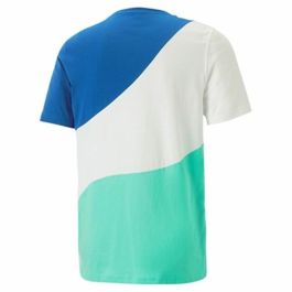 Camiseta de Manga Corta Hombre Puma Power Cat Azul