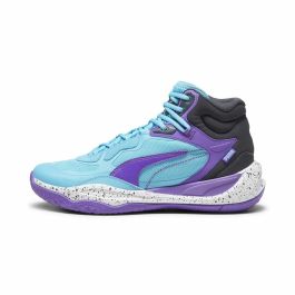 Zapatillas de Baloncesto para Adultos Puma Playmaker Pro Mid Azul claro