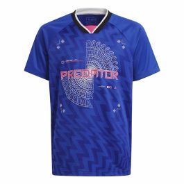 Camiseta de Fútbol de Manga Corta para Niños Adidas Predator Azul