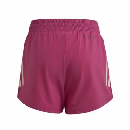 Pantalones Cortos Deportivos para Niños Adidas 3 Stripes Rosa oscuro