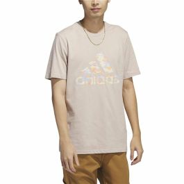 Camiseta de Manga Corta Hombre Adidas Beige Camuflaje