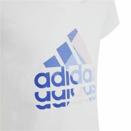 Camiseta de Manga Corta Infantil Adidas Graphic Blanco