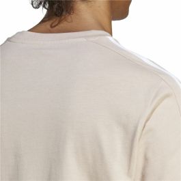 Camiseta de Manga Corta Hombre Adidas 3 Stripes Beige (L)