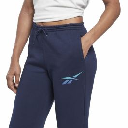 Pantalón Largo Deportivo Reebok Vector Graphic Azul marino Mujer