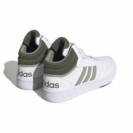 Zapatillas de Baloncesto para Adultos Adidas Hoops 3.0 Mid Blanco