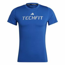 Camiseta de Manga Corta Hombre Adidas techfit Graphic Azul Precio: 33.94999971. SKU: S6483851