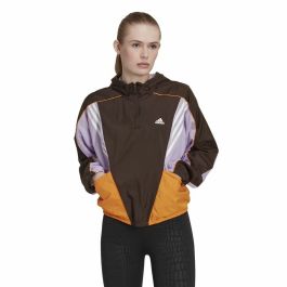 Sudadera con Capucha Mujer Adidas Hyperglam Marrón