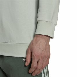 Sudadera sin Capucha Hombre Adidas Essentials Fleece Blanco