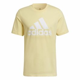 Camiseta de Manga Corta Hombre Adidas Essentials Big Logo Dorado