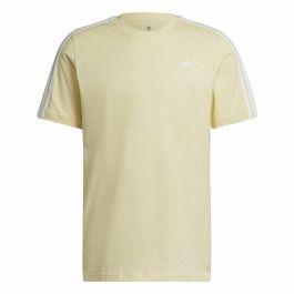Camiseta de Manga Corta Hombre Adidas Essentials 3 Bandas Amarillo