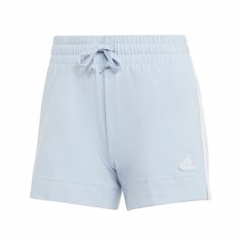 Pantalones Cortos Deportivos para Mujer Adidas 3 Stripes Sj Azul claro Precio: 20.9500005. SKU: S64127302