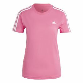 Camiseta de Manga Corta Mujer Adidas 3 stripes Rosa