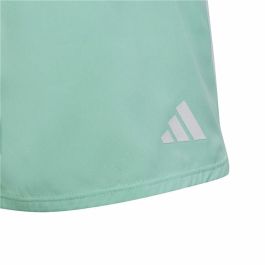 Pantalones Cortos Deportivos para Niños Adidas Essentials 3 Stripes Aguamarina